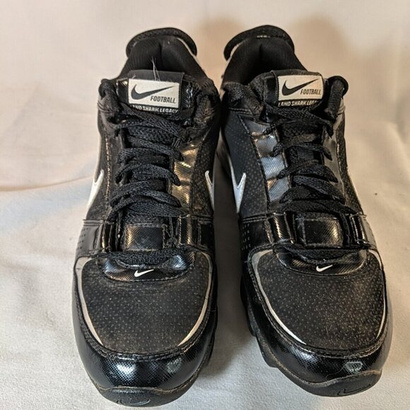 Nike Land Shark Legacy Football Cleats Mens US 8 Black White 396231-011 - Picture 2 of 12
